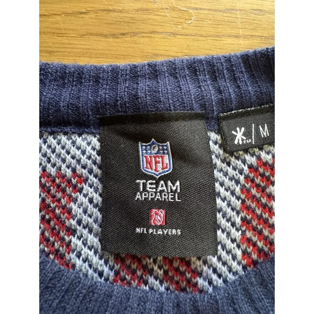 Tom Brady New England Patriots NFL Christmas‎ Sweater Size Medium Knit Holiday
